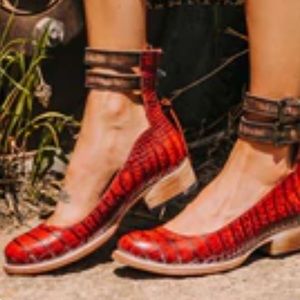 Freebird by Steven: Maribel in Red Croco